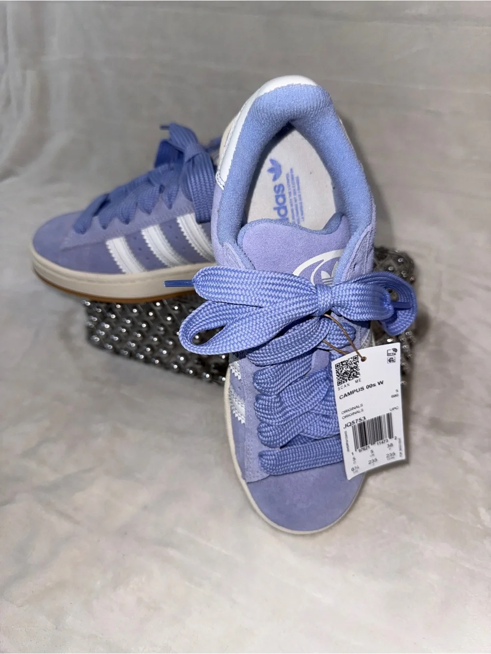 Adidas Campus 00s Lavender Spark Youth 5Y Women 6.5 JQ5753 💜👟